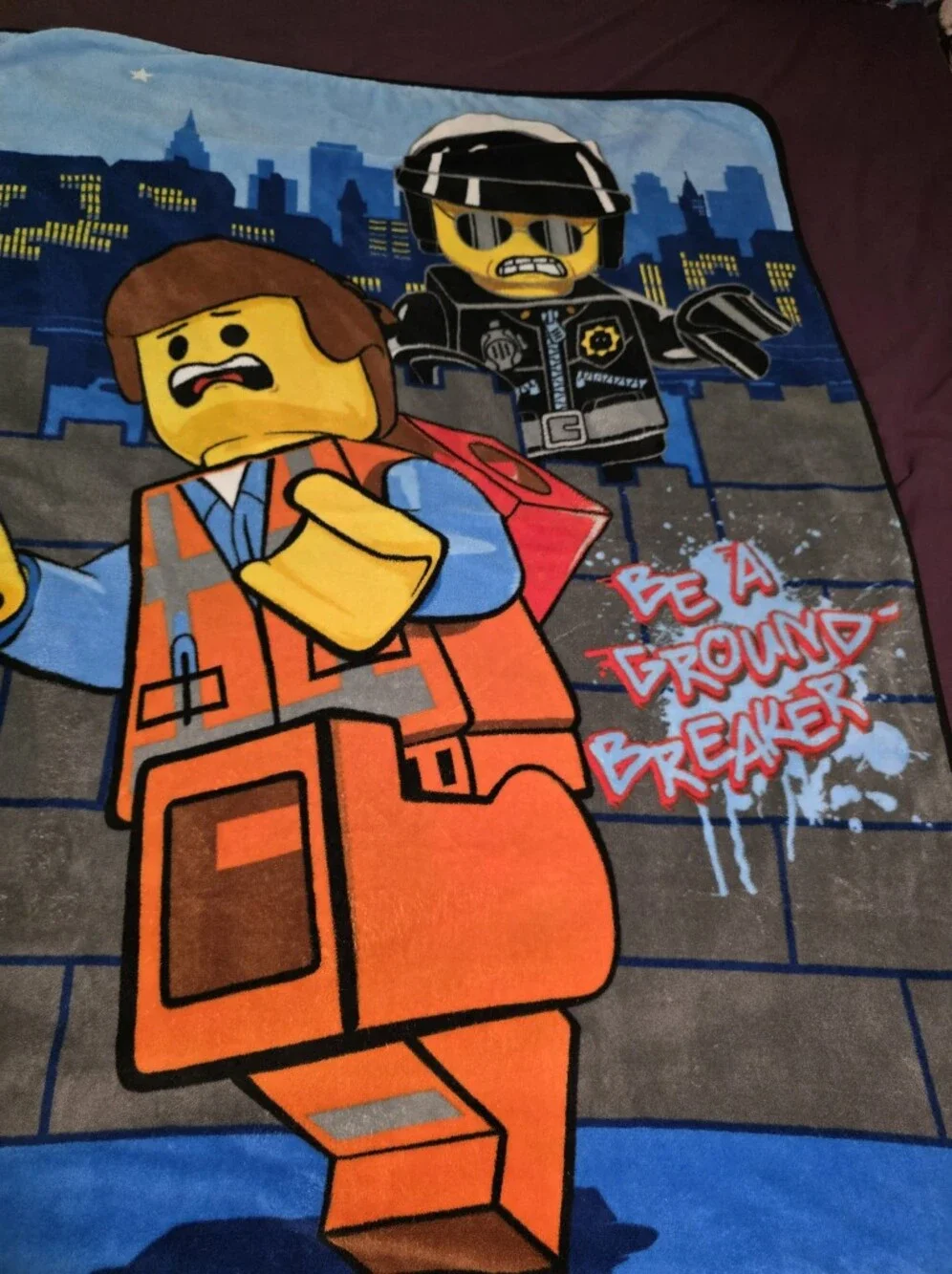 Lego Movie Fleece Blanket 44 X 57 Inches Soft Throw